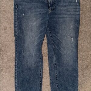 Abercrombie & Fitch Medium Wash Straight Stretch 40x30